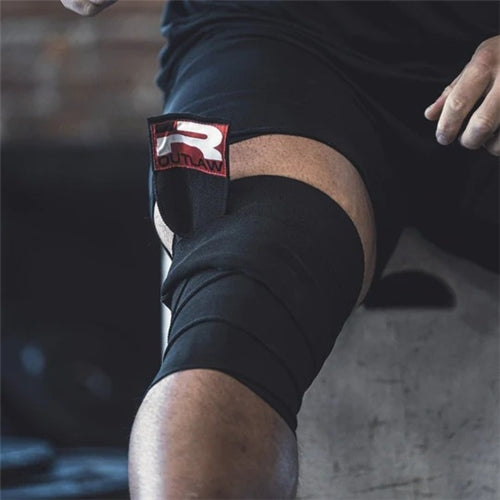 Iron Rebel Outlaw Knee Wraps 2.5M *BLK*