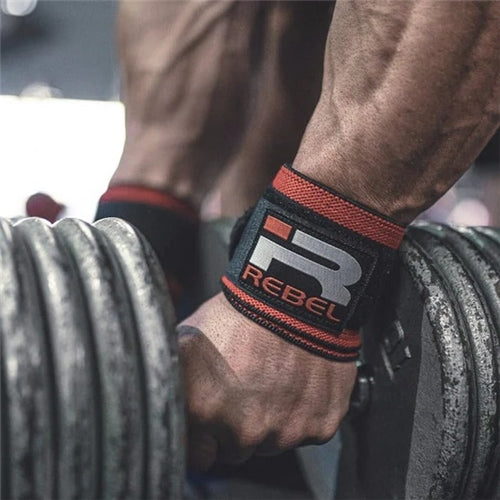 Iron Rebel Wrist Wraps 18” *Black/Red*