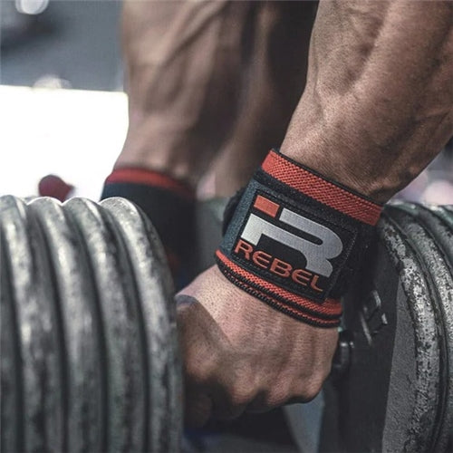 Iron Rebel Wrist Wraps 26” *Black/Red*