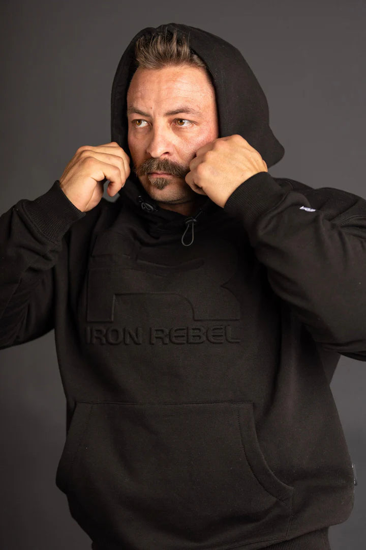 Iron Rebel Embossed Hoodie