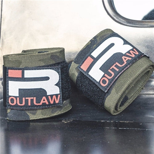 Iron Rebel Outlaw Wrist Wraps *Grn. Camo* 26”